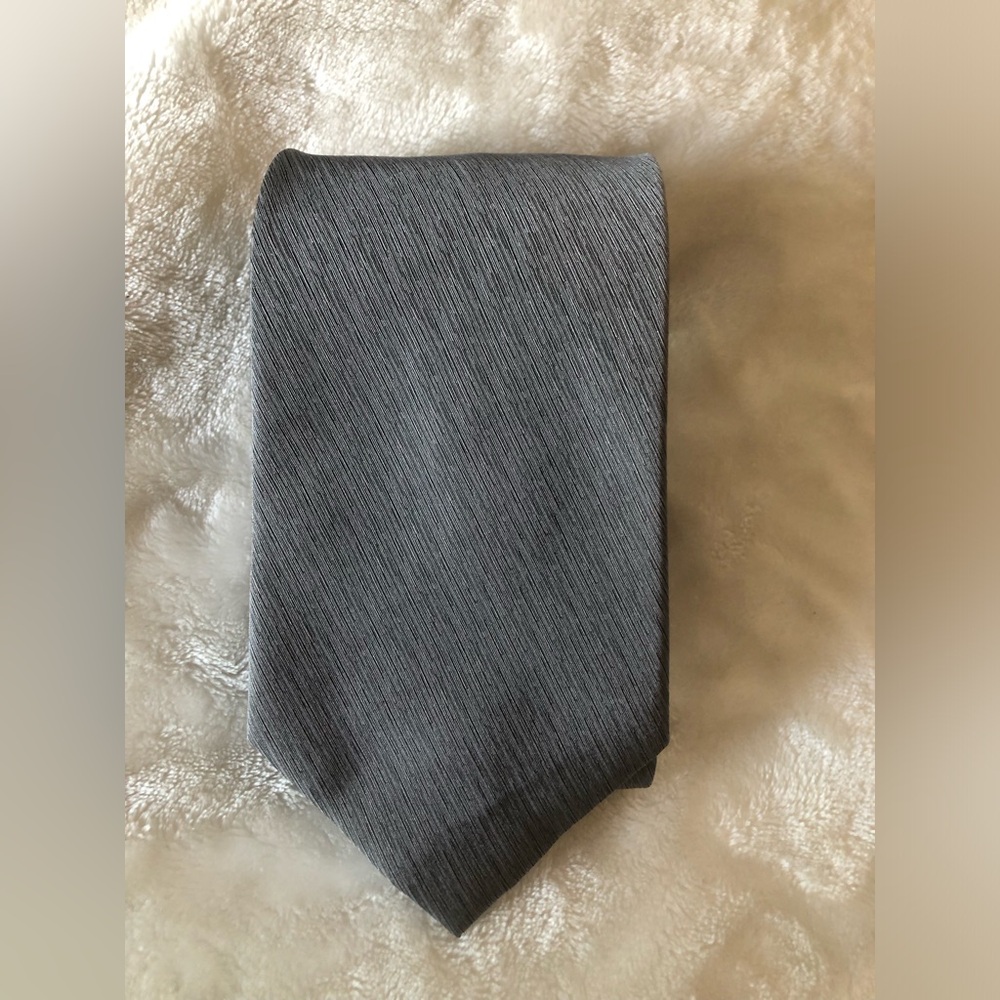 jf j.ferrar Men's Slate Gray Textured Tie